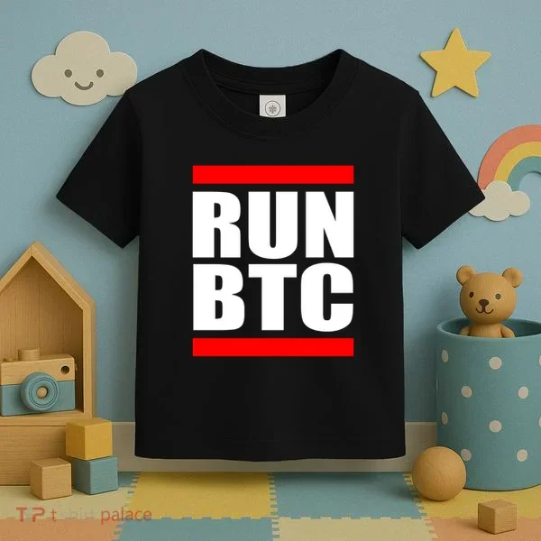 Run BTC Bitcoin Cryptocurrency Crypto Moon Hodl Toddler T-Shirt