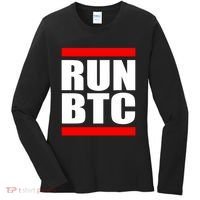 Run BTC Bitcoin Cryptocurrency Crypto Moon Hodl Women's Long Sleeve Shirt thumb 0