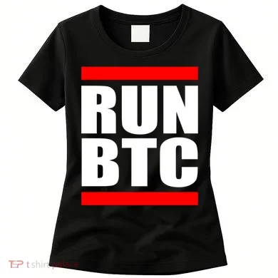 Run BTC Bitcoin Cryptocurrency Crypto Moon Hodl Women's T-Shirt