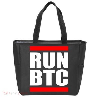 Run BTC Bitcoin Cryptocurrency Crypto Moon Hodl Tote Bag
