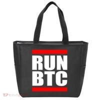 Run BTC Bitcoin Cryptocurrency Crypto Moon Hodl Tote Bag thumb 0