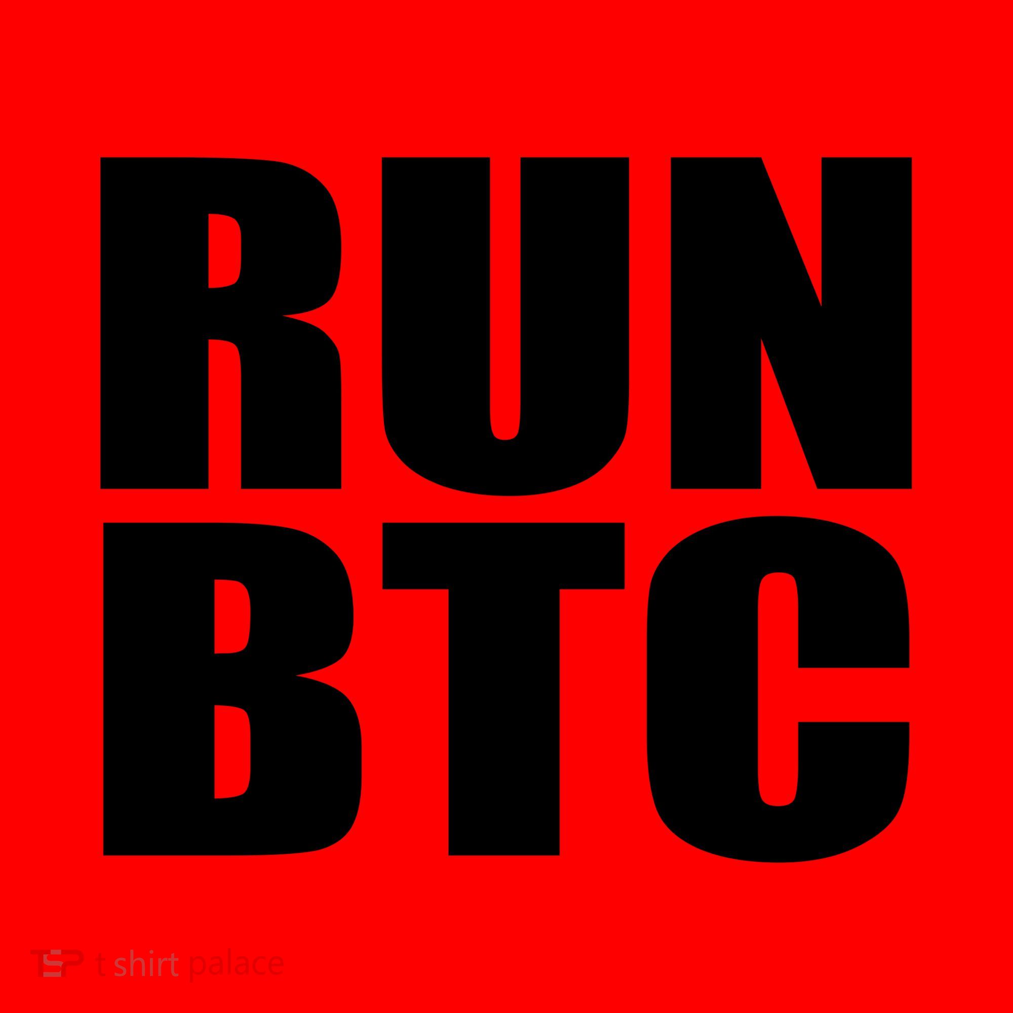 Run BTC Bitcoin Cryptocurrency Crypto Moon Hodl Santa Hat