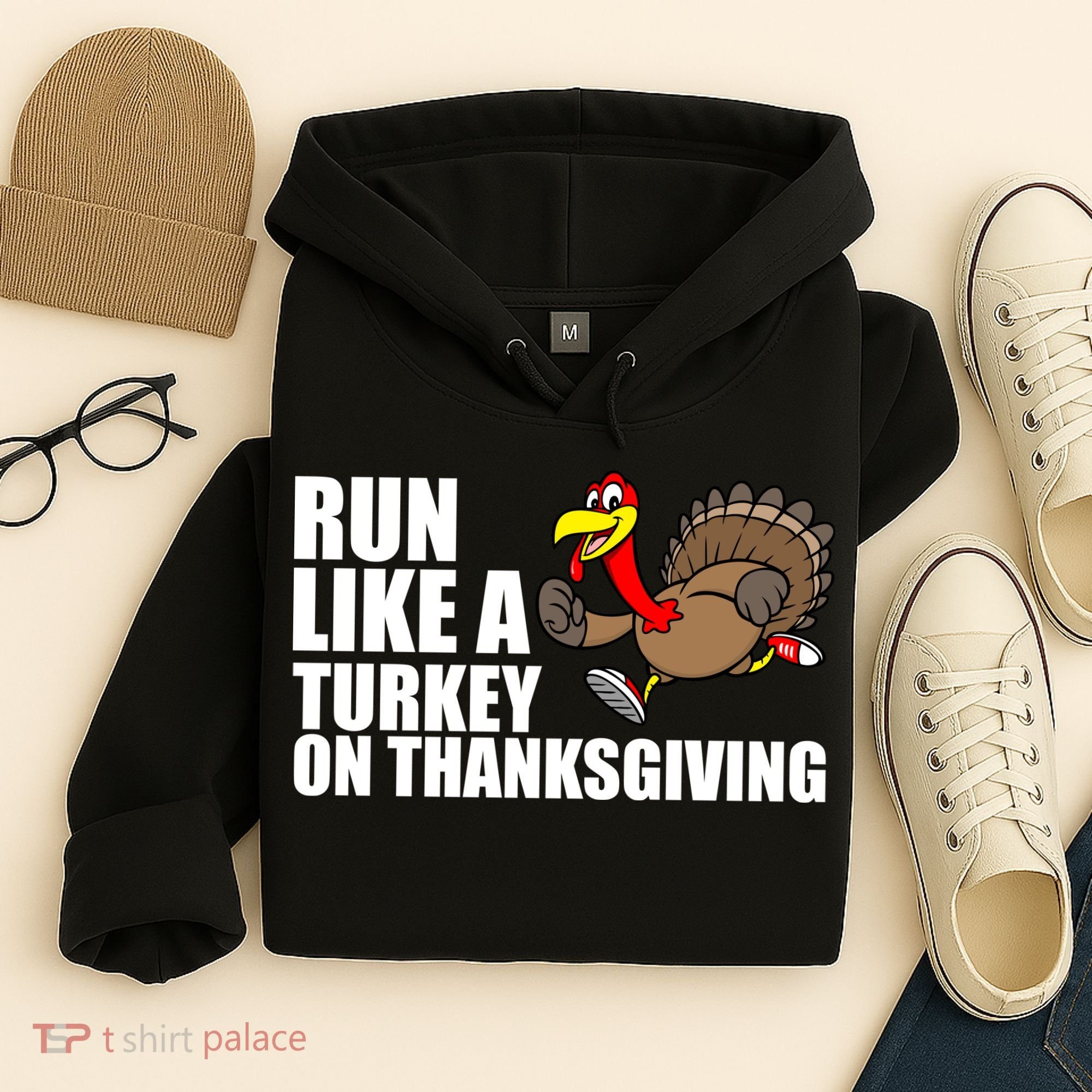 Run Like A Turkey On Thanksgiving Hoodie