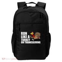 Run Like A Turkey On Thanksgiving Backpack thumb 0