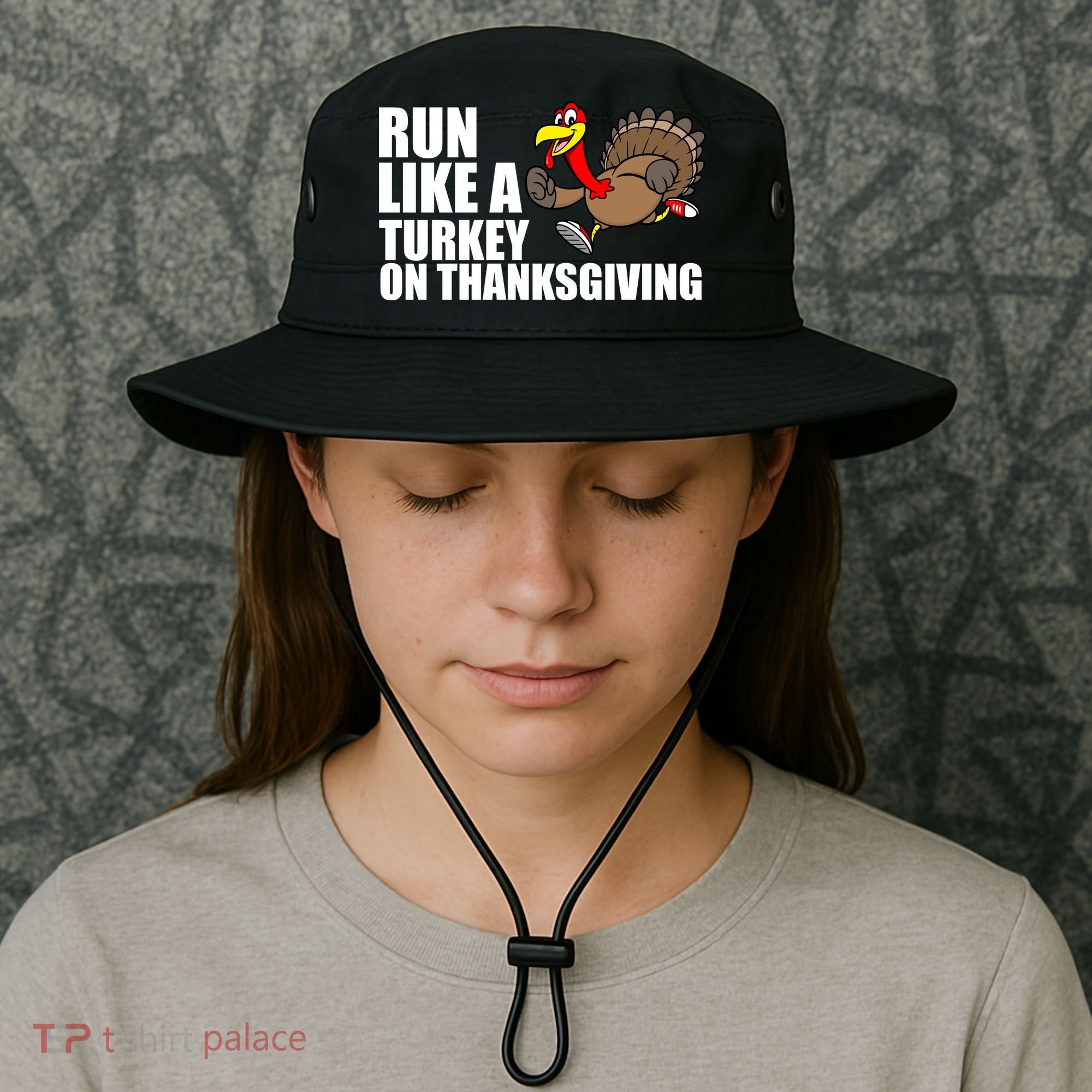 Run Like A Turkey On Thanksgiving Bucket Hat
