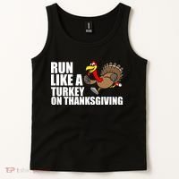 Run Like A Turkey On Thanksgiving Tank Top thumb 2