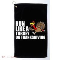Run Like A Turkey On Thanksgiving Golf Towel thumb 0