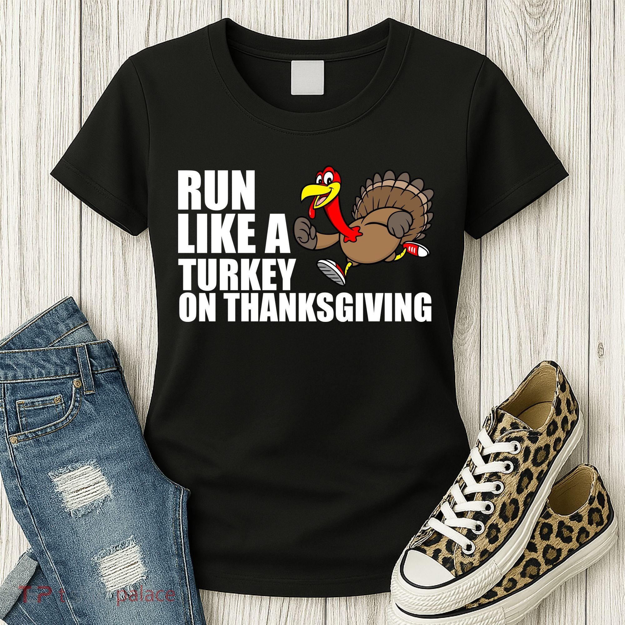 Run Like A Turkey On Thanksgiving Women's T-Shirt