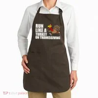 Run Like A Turkey On Thanksgiving Apron thumb 2