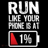 Run Like Your Phone Is At 1% Sweatshirt thumb 3