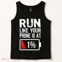 Run Like Your Phone Is At 1% Tank Top thumb 2
