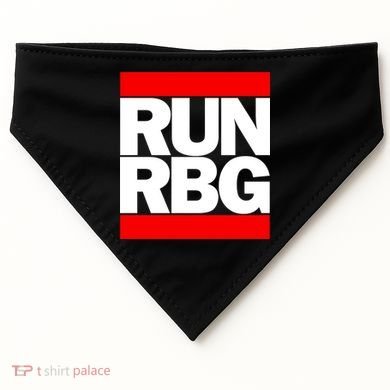 RUN Notorious RBG Ruth Ginsburg USA-Made Doggie Bandana