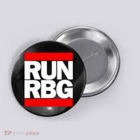 RUN Notorious RBG Ruth Ginsburg Button thumb 0