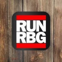 RUN Notorious RBG Ruth Ginsburg Coaster thumb 0