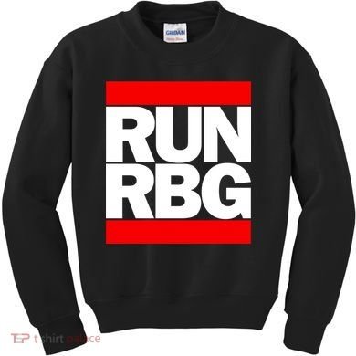 RUN Notorious RBG Ruth Ginsburg Kids Sweatshirt