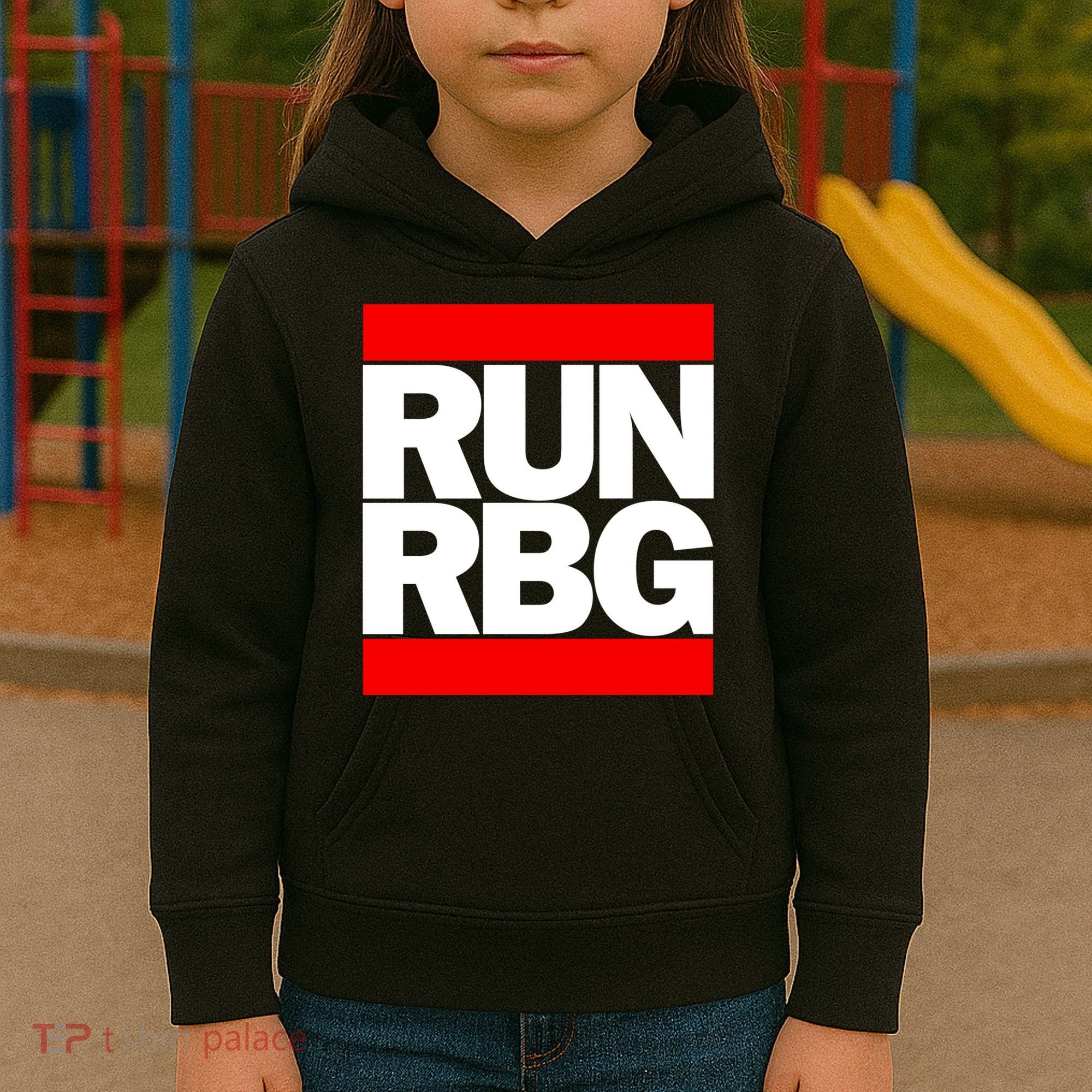 RUN Notorious RBG Ruth Ginsburg Kids Hoodie