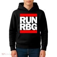 RUN Notorious RBG Ruth Ginsburg Kids Hoodie thumb 4