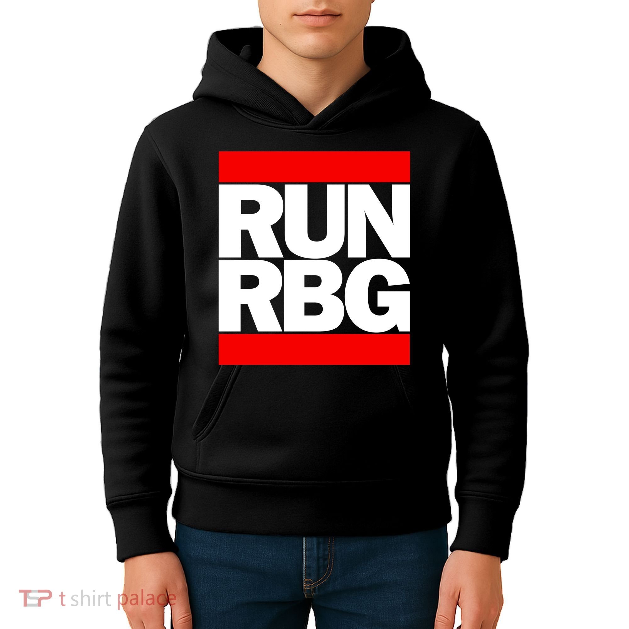 RUN Notorious RBG Ruth Ginsburg Kids Hoodie