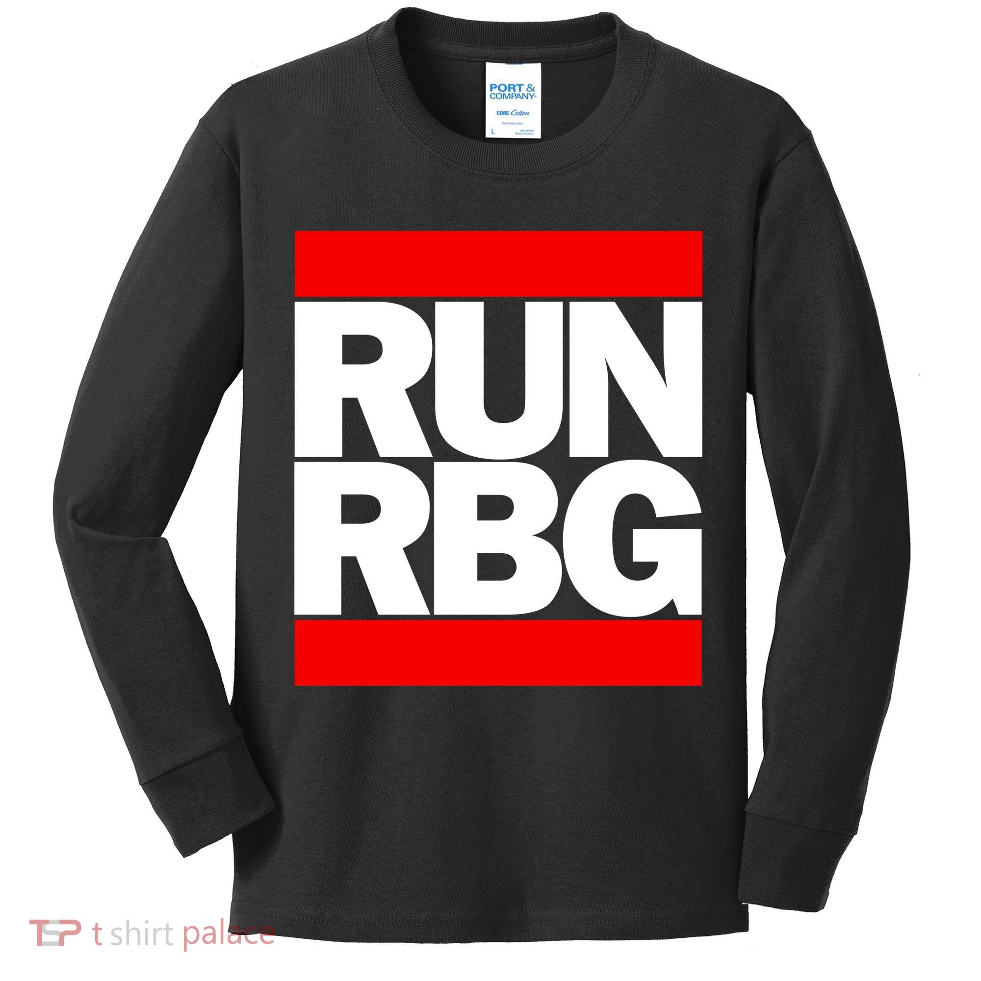 RUN Notorious RBG Ruth Ginsburg Kids Long Sleeve Shirt