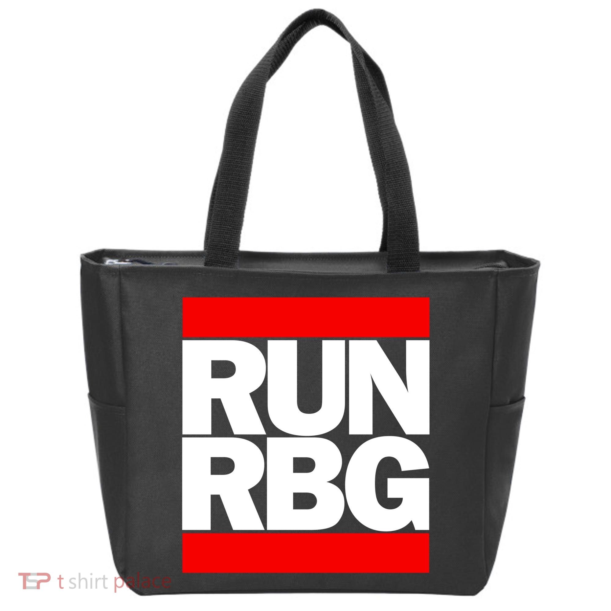 RUN Notorious RBG Ruth Ginsburg Tote Bag