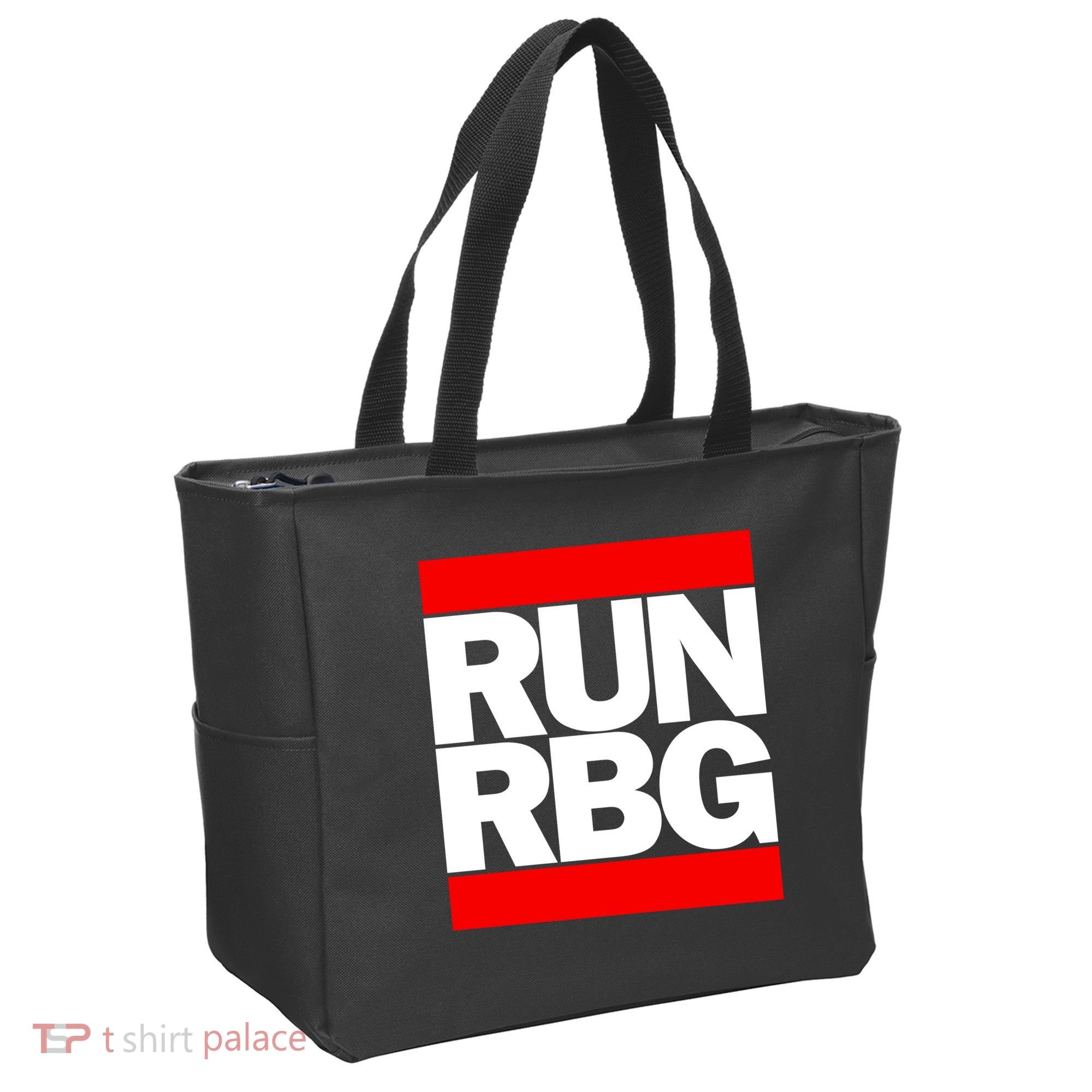 RUN Notorious RBG Ruth Ginsburg Tote Bag