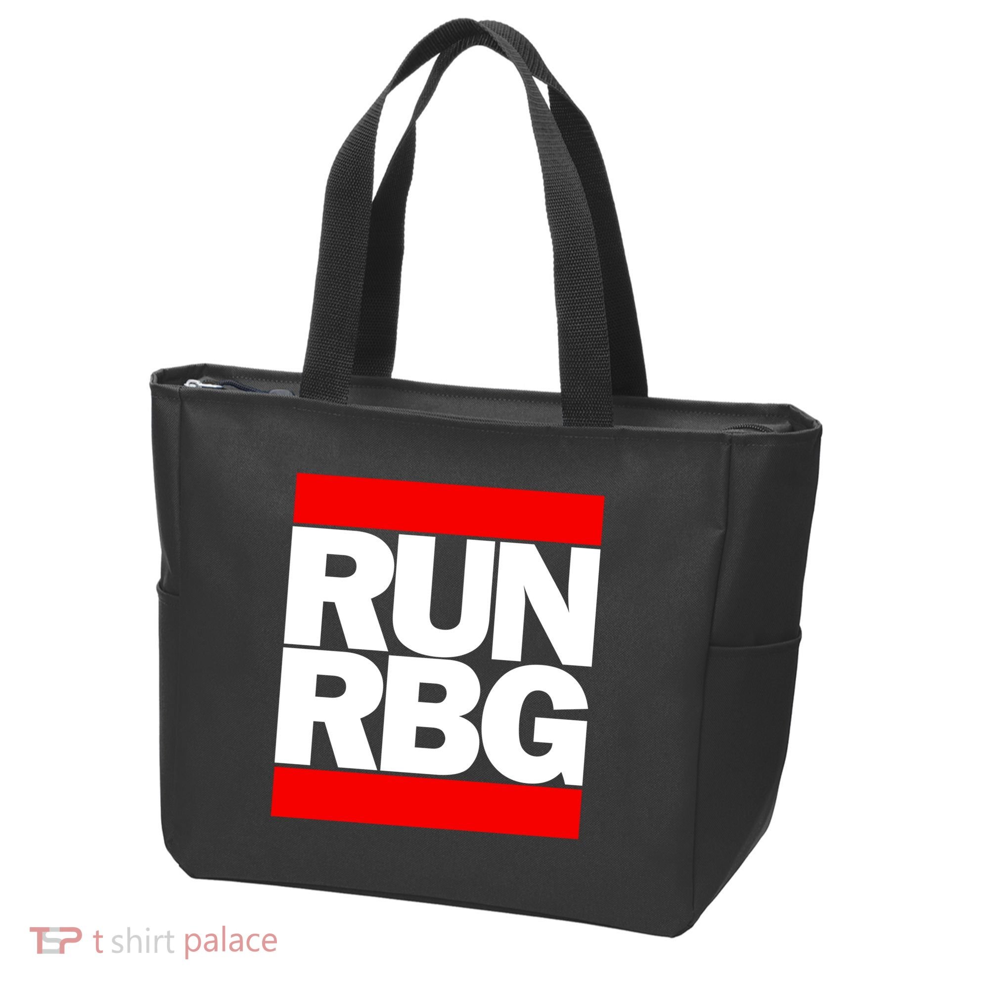 RUN Notorious RBG Ruth Ginsburg Tote Bag