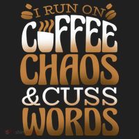 Run On Coffee Chaos And Cuss Words Beanie thumb 2