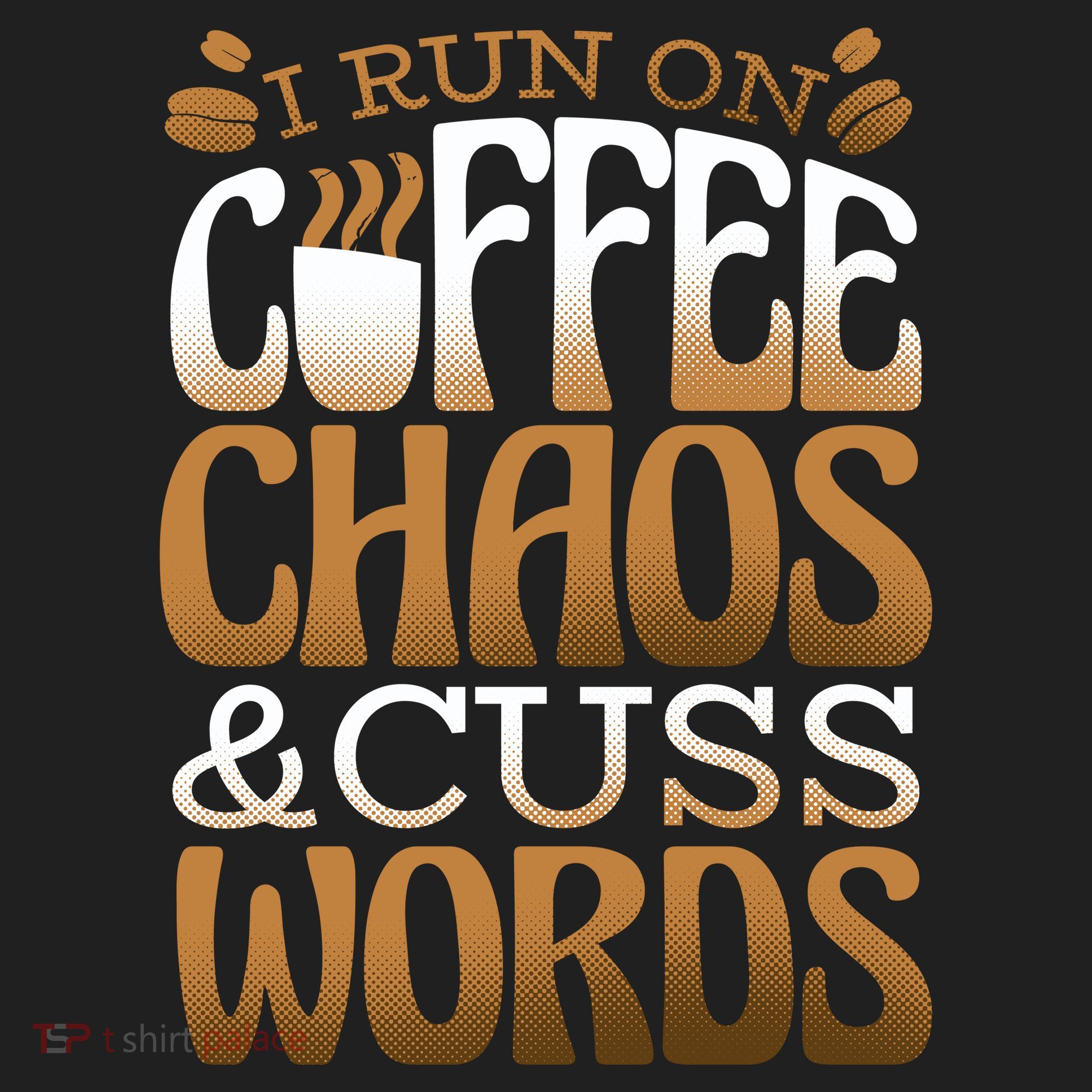 Run On Coffee Chaos And Cuss Words Beanie
