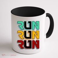 Run Run Run Retro Coffee Mug thumb 1