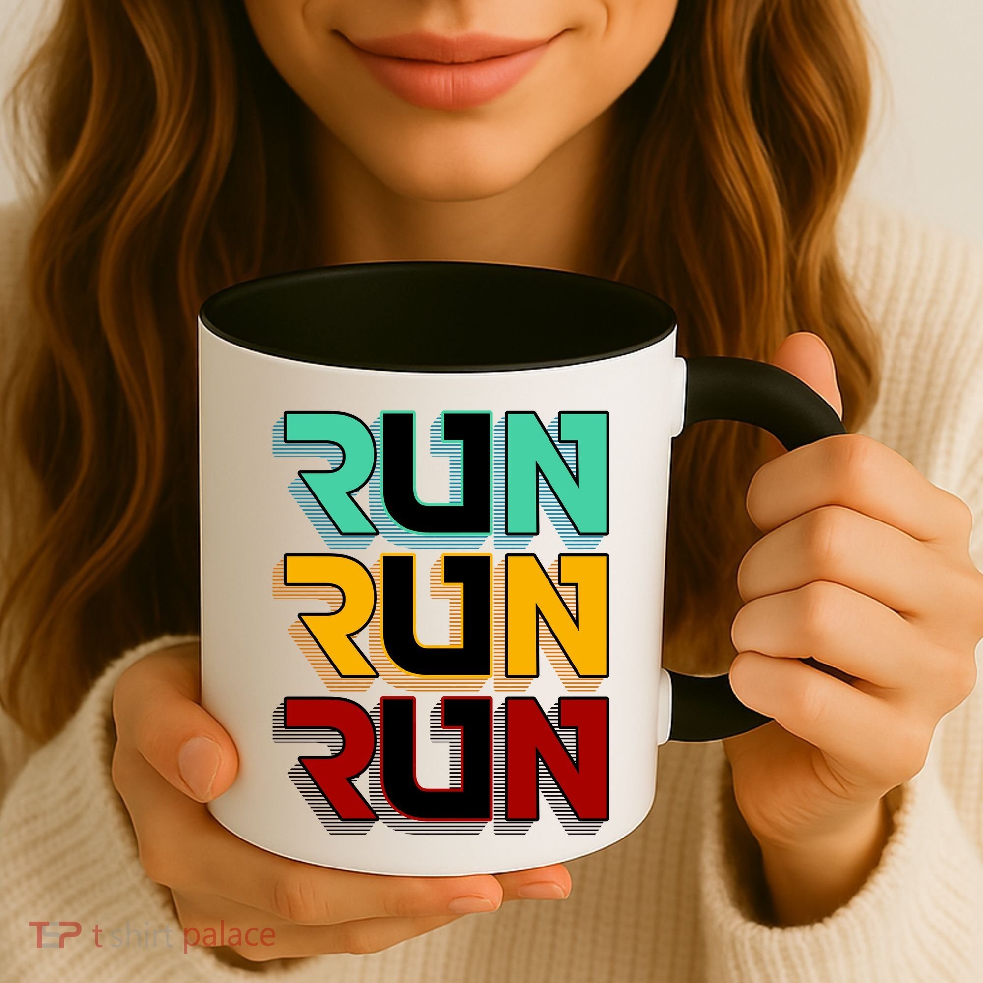 Run Run Run Retro Coffee Mug