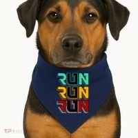 Run Run Run Retro USA-Made Doggie Bandana thumb 1