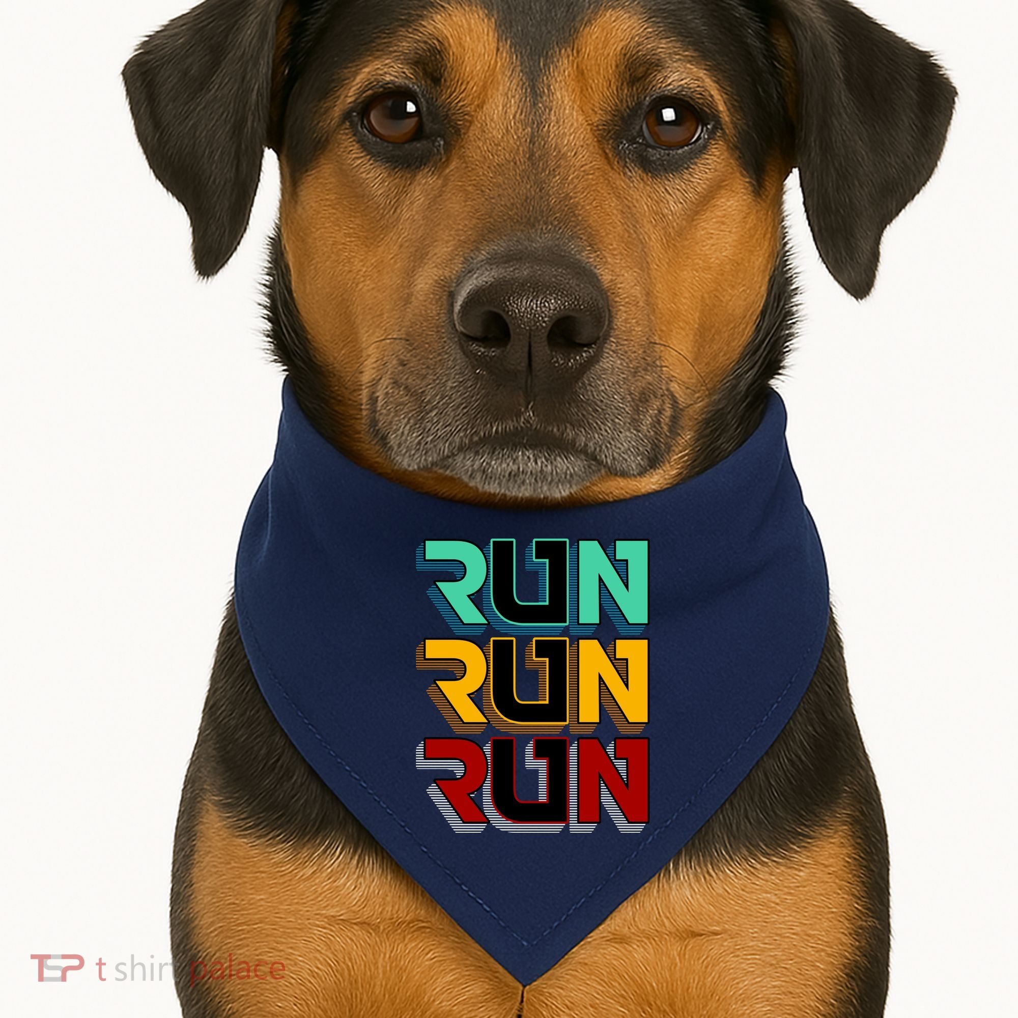 Run Run Run Retro USA-Made Doggie Bandana