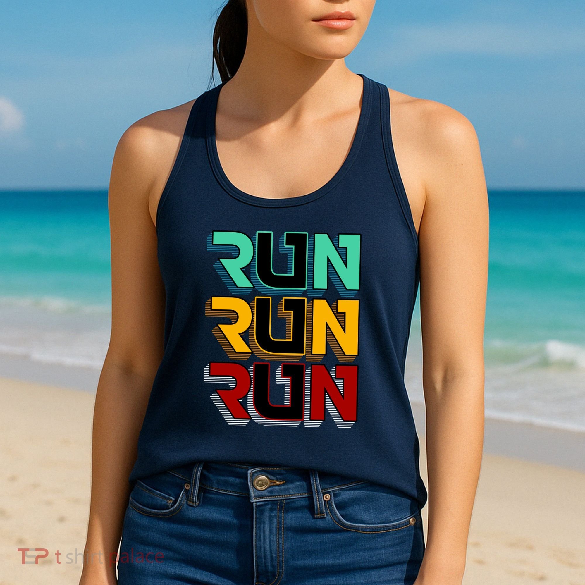 Run Run Run Retro Women's Tank Top