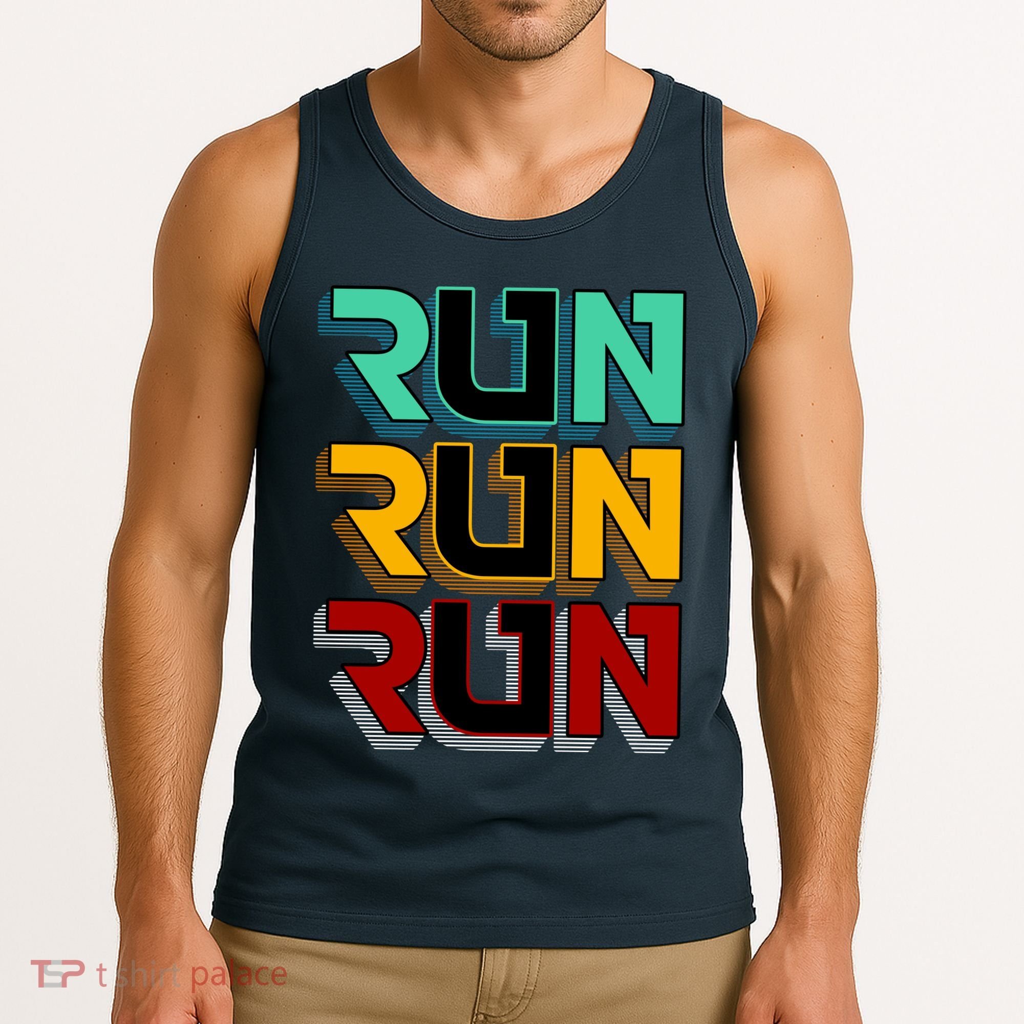 Run Run Run Retro Tank Top