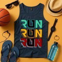 Run Run Run Retro Tank Top thumb 4