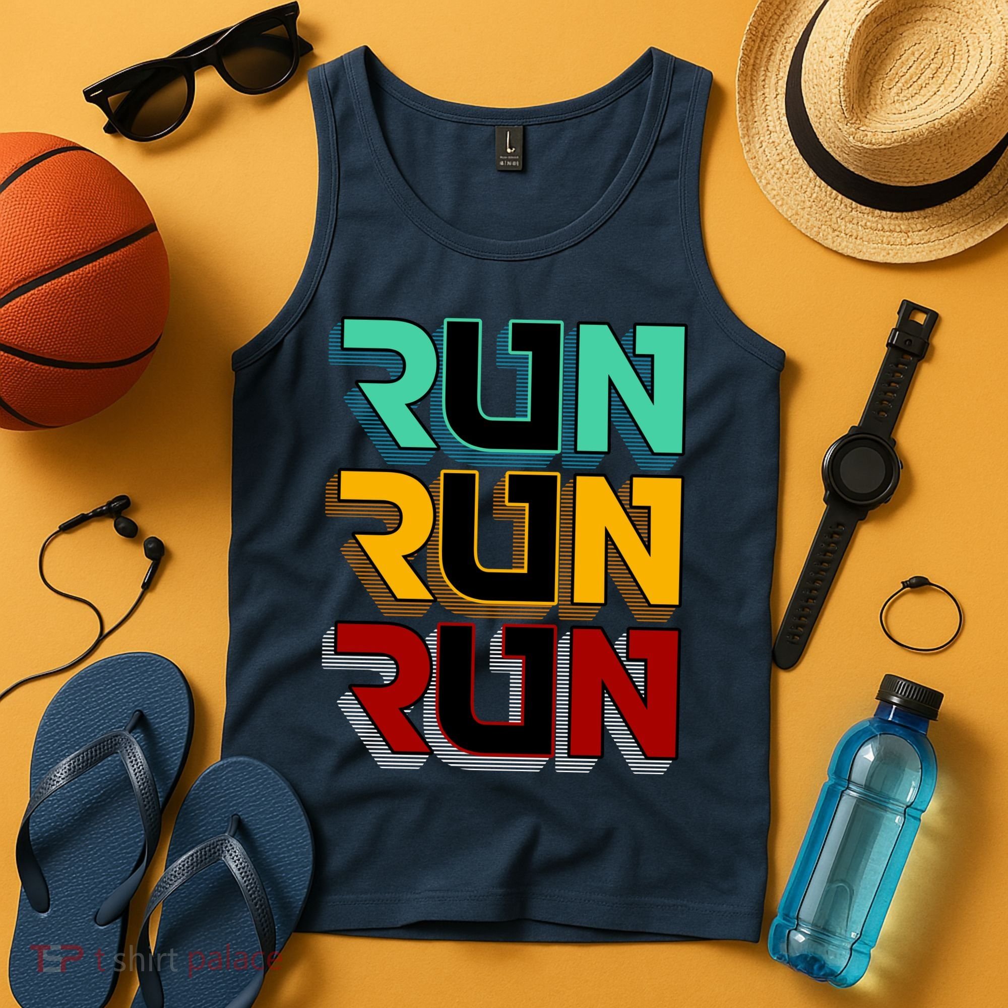 Run Run Run Retro Tank Top