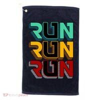 Run Run Run Retro Golf Towel thumb 0
