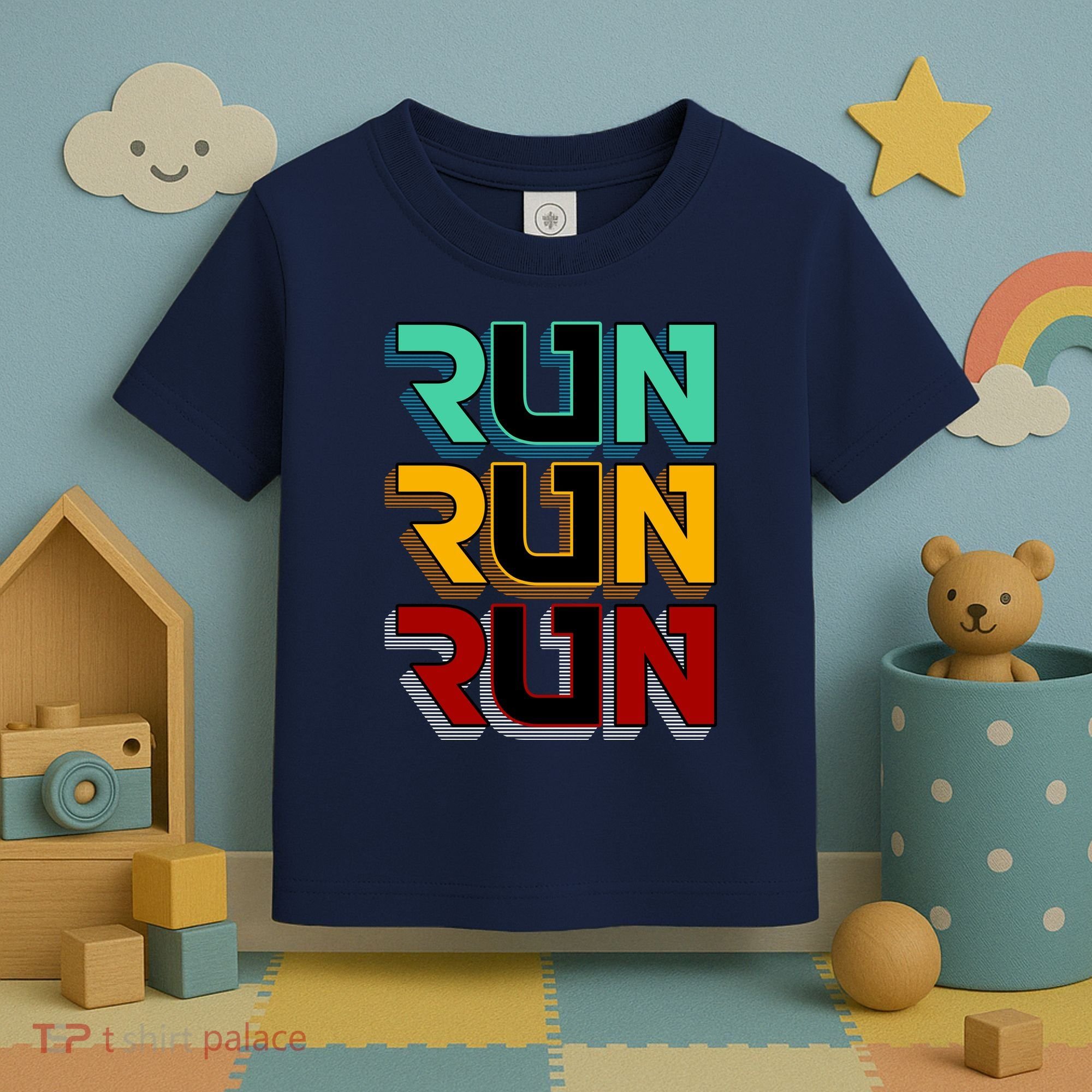 Run Run Run Retro Toddler T-Shirt
