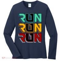 Run Run Run Retro Women's Long Sleeve Shirt thumb 0