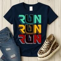 Run Run Run Retro Women's T-Shirt thumb 3