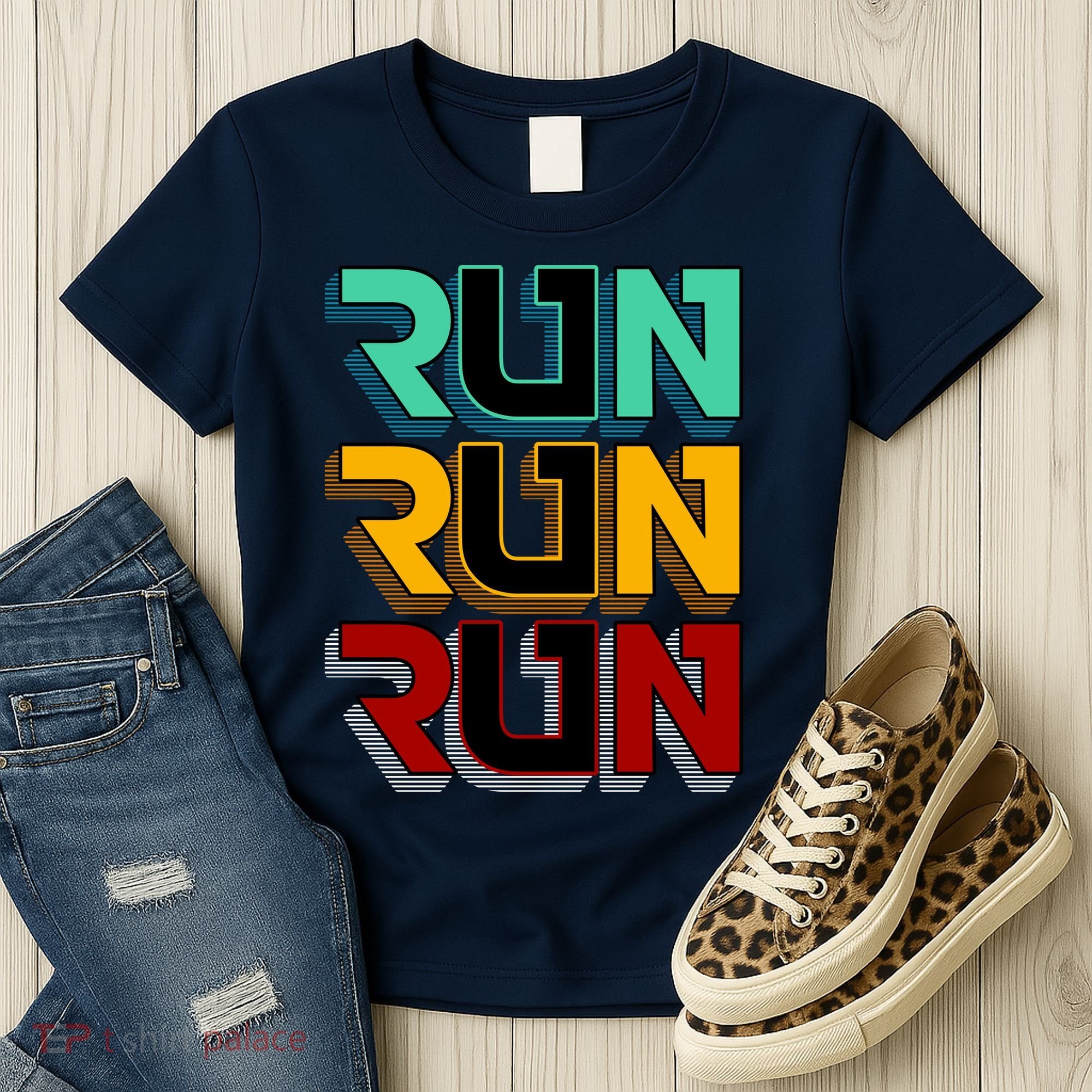 Run Run Run Retro Women's T-Shirt