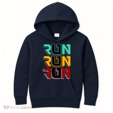 Run Run Run Retro Kids Hoodie