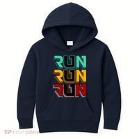 Run Run Run Retro Kids Hoodie thumb 0