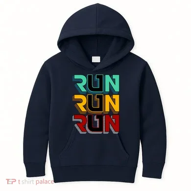 Run Run Run Retro Kids Hoodie