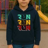 Run Run Run Retro Kids Hoodie thumb 3
