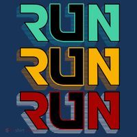Run Run Run Retro Kids Long Sleeve Shirt thumb 2