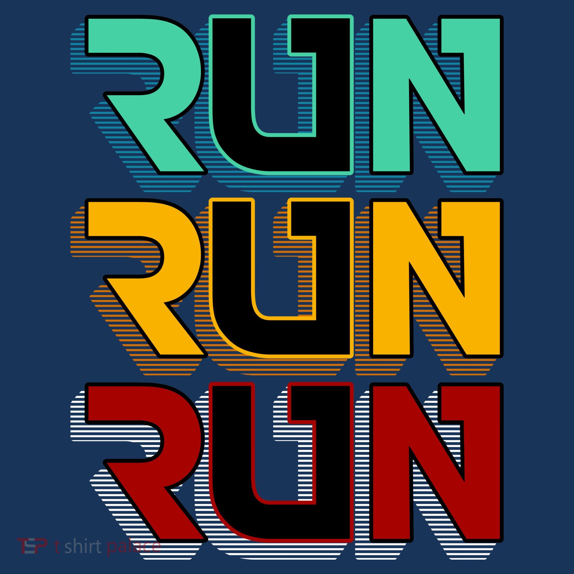 Run Run Run Retro Tote Bag