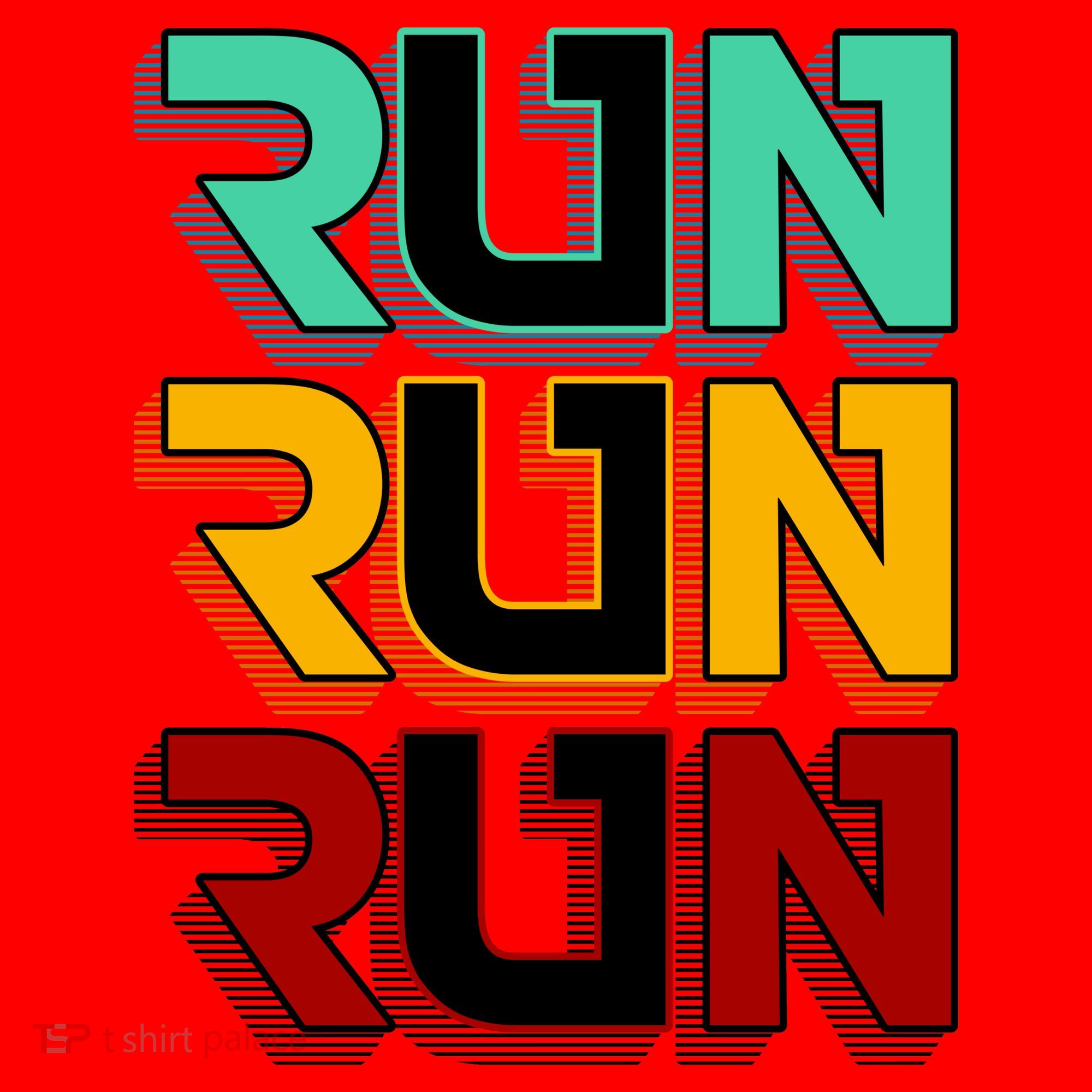 Run Run Run Retro Santa Hat
