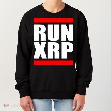 Run XRP Ripple Crypto Currency To the Moon Women's Sweatshirt