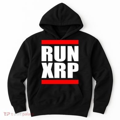 Run XRP Ripple Crypto Currency To the Moon Hoodie